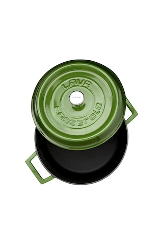 Lava Trendy Yuvarlak 24 CM Demir Döküm Derin Tencere