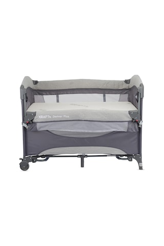 Kraft Denver Plus Anne Yanı Oyun Parkı 63x105 Cm - Gri