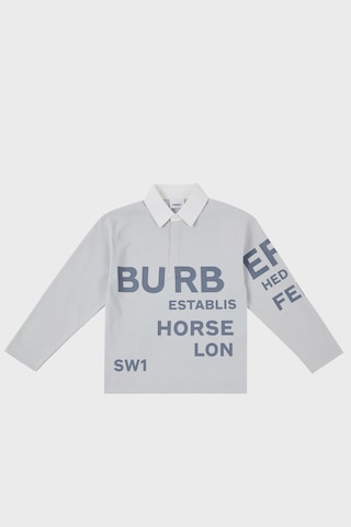 Burberry Çocuk Polo Yaka Sweat 8047547 Sterlıng Grey Gri Gri