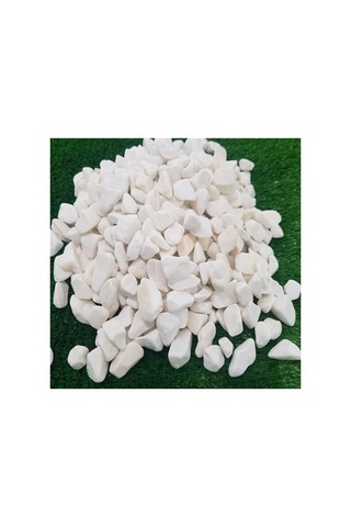 Beyaz Dolomit Taş 10 Kg 1-2 Cm Dere Çakıl Taşı Bahçe Süs Taşı Saksı Teraryum Taşı Akvaryum 23no.m