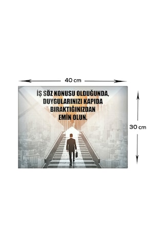 Decorita Kişisel Gelişim Cam Tablo İş Ciddiyeti