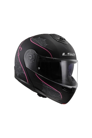 Ls2 Strobe 2 Lux Mat Siyah-pembe Kask Sıyah-pembe