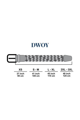 Dwoy Elastik Örgü Kemer Kahverengi-950