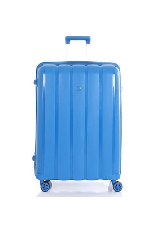 Mçs 3lü Set Kırılmaz Silikon Seyahat Valizi Bavulu V305 Saks Mavi Saks Mavi