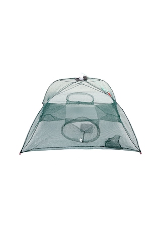 Aubyhe Otomatik Nilon Balık Av Ağı - 4 Delikli, 66x66cm, Avcılar İçin Yardımcı Araç