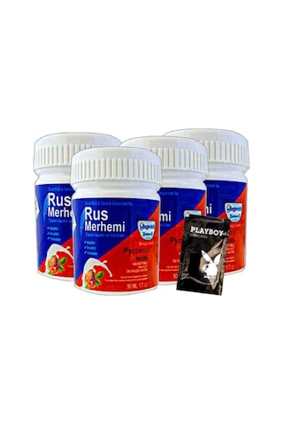 Rus Merhemi Glegnid Blue Tüy Kremirus Merhemi 4 Tane X 50 Ml + Yanında Jel
