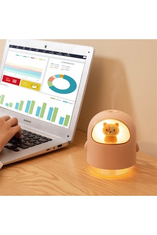 Agoodshop Usb Space Kedi Nemlendirici Usb Mini Karikatür Pembe