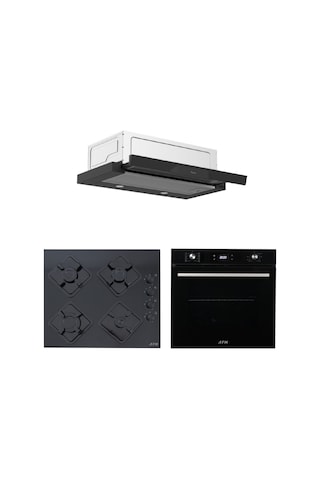 Afm Tech Ve Ferre Megoe Siyah D036 + FM7700 + FM-BD2200 Ankastre Set