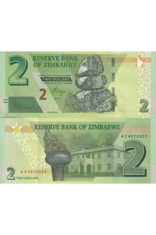 Zimbabwe 2019 Yılı 2 Dolar Yabancı Kağıt Para Çil Unc Koleksiyon Para Zimbabwe 2019 Yılı 2 Dolar Yabancı Kağıt Para Çil Unc Koleksiyon Para