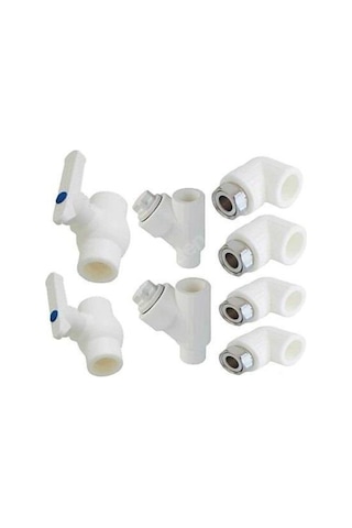 Bymet Dirsekli Kombi Bağlantı Montaj Seti Poşetli Paket