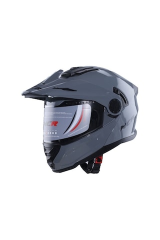 Cross Kask Ncr-165 Çene Açılır Gözlüklü E-ce Belgeli Kask Nardo Gri Koyu Gri