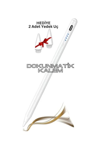 Challenger Beyaz Dokunmatik Kalem Tum Cihazlara Uyumlu Tablet Telefon Icin Cizim Yazı Kalemi Stylus Pen