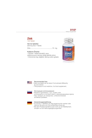 Dmp Vitamin C 1000 Mg Sambucus - Dmp Zinc Çinko Gluconate