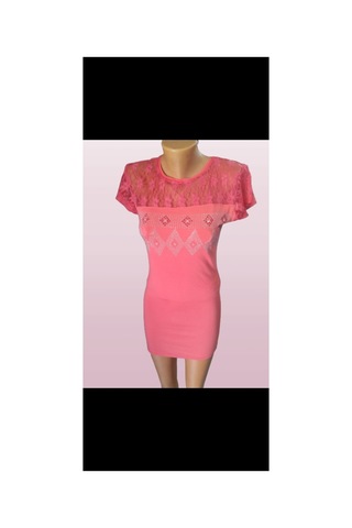 Sweetbeauty Dantelli Mini Elbise Somon Somon