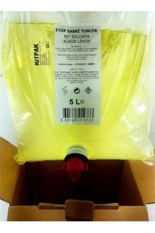 Eyüp Sabri Tuncer Klasik Limon Kolonyası 5 Litre x 4 Adet