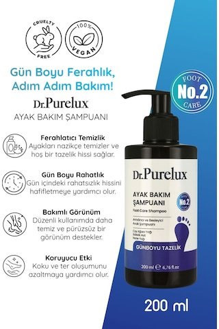 Ayak Tırnak Bakım, Koku Karşıtı Ayak Bakım Şampuanı 200ml