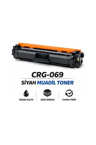 Canon Uyumlu Crg-069bk Siyah Çipli Uyumlu Toner