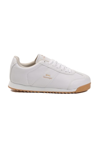Slazenger Beyaz Bağcıklı Kaymaz Taban Erkek Sneaker Band M Beyaz