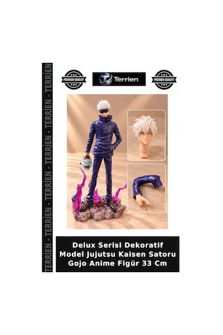 Delux Serisi Dekoratif Model Jujutsu Kaisen Satoru Gojo Anime Figür 33 Cm