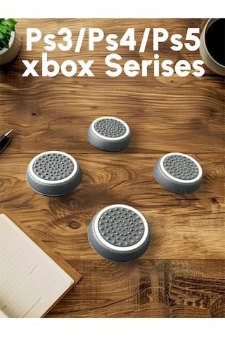 Ps5/ps4/ps3 Xbox One Analog Koruyucu Silikon 4 Adet Siyah