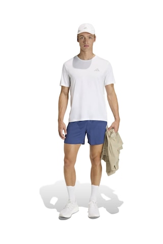 Whıte Adidas Erkek Koşu - Yürüyüş T-shirt Run Ess Tee M Kb5960 Beyaz