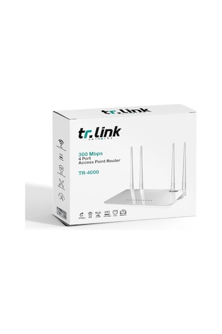 TR-Link TR-4000 300Mbps 4 Port 4 Antenli Access Point Router