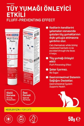 Kiki Excellent Kedi Malt Extra Paste Macun 50 G
