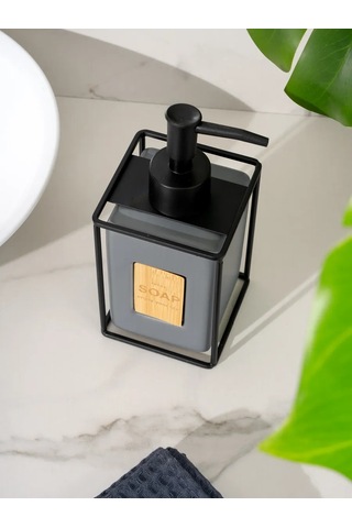 Denezo Seramik Sıvı Sabun Dispanseri, Banyoda Kullanım İçin Dağıtıcı 317948337 Gri