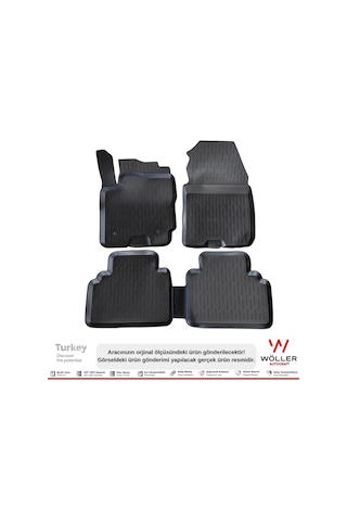 Ford Courier Paspas 2014 2022 Arası 3D Havuzlu Wöller Paspas