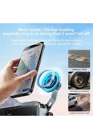 Tesla Araba İle Uyumlu Ve Multimedia Ekranlı Arabalar İle Uyumlu Mag Screen Için Universal Araç Için Akıllı Telefon Tutucusu Su7y