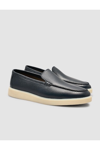 Cabani %100 Lacivert Erkek Loafer Ayakkabı Lacivert