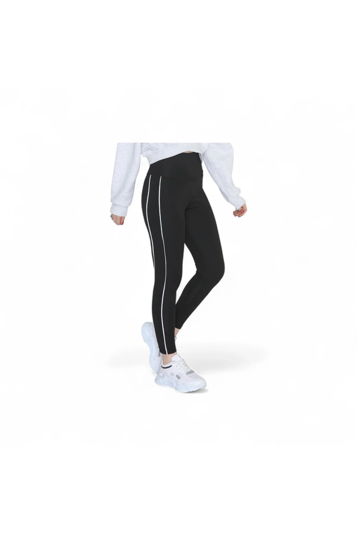 Yasarozergiyim Çift Biyeli Dalgıç Tayt Siyah siyah
