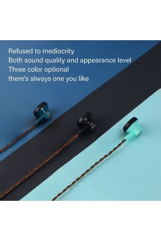 Fastbuy Jcally Ep02 3.5mm Kablo Kulaklık, Yarım İçi Dinleme, Doğal Ses, Gürültü Engelleme, Mikrofonlu, Lacivert