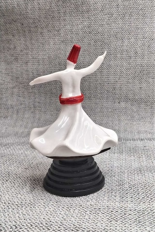 Dönen Seramik Dekoratif Semazen Biblo 5 Cm