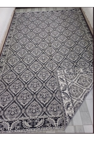 Savan Dokuma Halı Örtüsü 6m² 200 300cm Kale Siyah