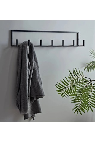 Fbt Duvar Askısı ,7 Kollu Metal Askılık,banyo,ev,mutfak Askılıgı Siyah