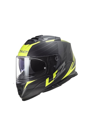 Ls2 Storm 2 Nerve Mat Siyah - Neon Sarı Full Face Motosiklet Kaskı