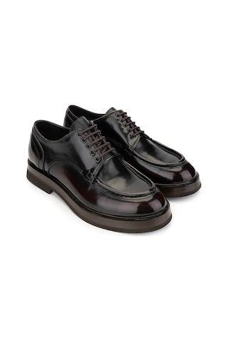 Tamer Tanca Erkek Hakiki Deri Bordo Casual Ayakkabı 1068 9002 Erk Ayk Sk24-25 Bordo Acma Bordo