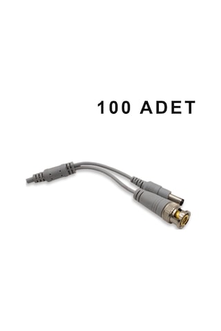 100 Adet HAZIR BNC DC KABLO