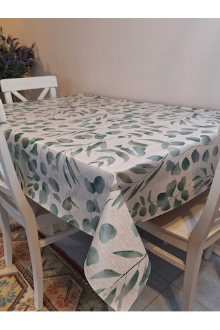 Elyaflı Pvc Masa Örtüsü Modern, Dayanıklı, Silinebilir Ve Şık Görünüm Fnt8314 Yeşil