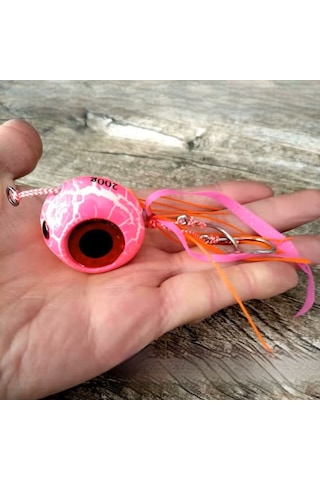 Melek Gözü Kurşun Yeni Nesil Kancalı 150 Gr Pembe Glow
