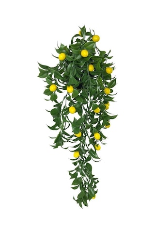 Yapay Çiçek Saksıda Sarkan Limon 60*20cm