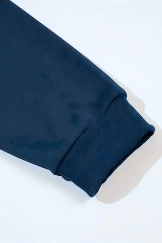 Unisex Lacivert Nyc Baskılı Bisiklet Yaka Sweatshirt- Kışlık Şardonlu Kumaş Lacivert