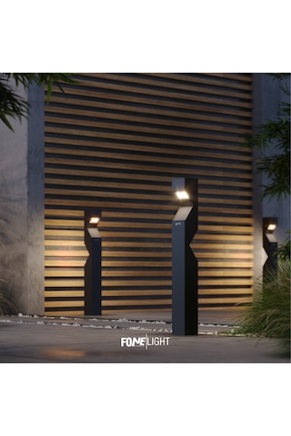 Fonelight Dualluz Çift Yönlü Bahçe Aydınlatması Antrasit 100 Cm Antrasit