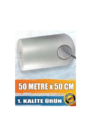 Balonlu Naylon 50 Cm X 50 Metre Ambalaj Taşınma Naylonu Patpat Pıtpıt