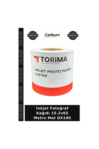 İnkjet Fotoğraf Kağıdı 15.2x65 Metre Mat Dx100 Rulo Kağıt Yazıcı Rulosu Ofis Malzemesi