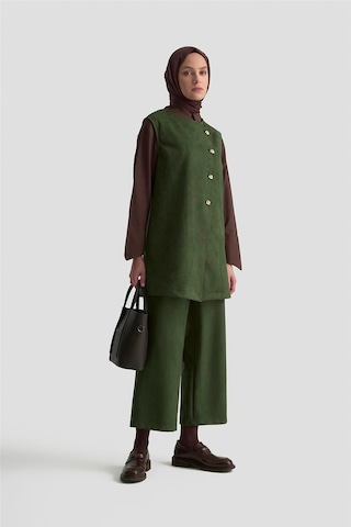 Armine Yelekli Süet Takım 25kd1506 Haki Haki