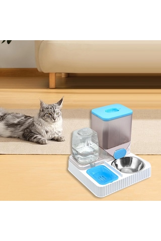 Suntek Otomatik Kedi Tiryakisi Besleyici Evcil Kase-ile-mavi