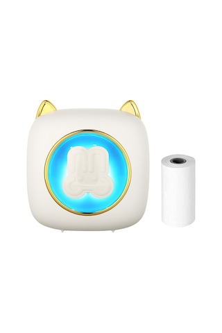 Skycity C23 Beyaz Bluetooth Isı Etiket Yazıcı - Fotoğraf, Not, Defter İçin 57mm 203dpi, 1200mah Batarya Ve 1 Adet Isı Kağıdı İle