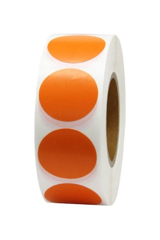 50 MM Turuncu Çap Sticker 1000 Adet